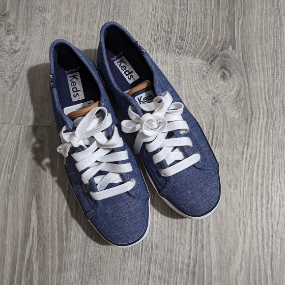 NWT Keds triple kick chambray platform sneakers - Picture 4 of 4